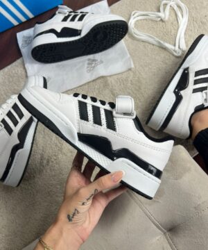 Tenis Adidas Forum Low Branco Preto Premium 2