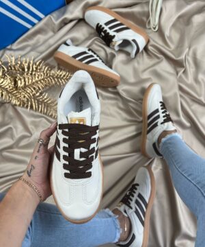 Tenis Adidas Samba OG Sintetico Off Cafe Feminino Premium 2