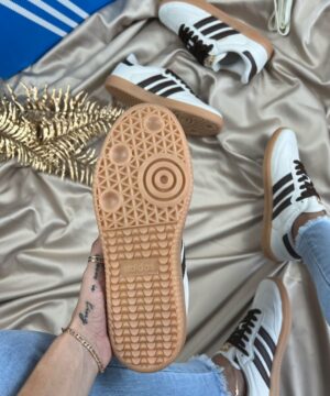 Tenis Adidas Samba OG Sintetico Off Cafe Feminino Premium 3