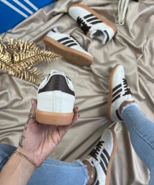 Tenis Adidas Samba OG Sintetico Off Cafe Feminino Premium 4