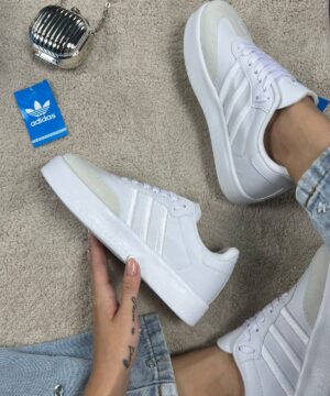 Tenis Adidas Smabae Branco Off Feminino Premium 3