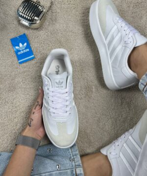 Tenis Adidas Smabae Branco Off Feminino Premium 4