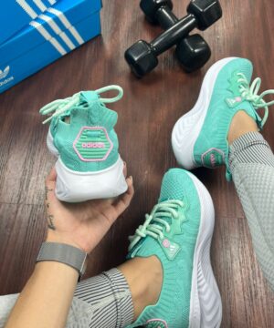 Tenis Adidas Sport Kinite Verde Agua Feminino Premium 1