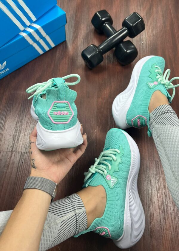 Tenis Adidas Sport Kinite Verde Agua Feminino Premium 1