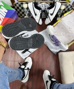 Tenis Nike SB Branco Preto Masculino Premium 3