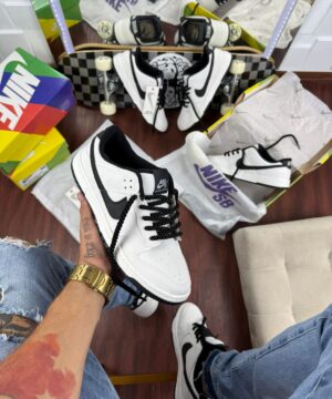 Tenis Nike SB Branco Preto Masculino Premium 4