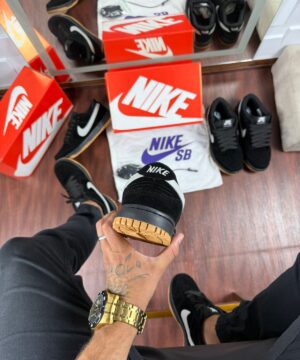 Tenis Nike SB Dunk Low Pro Preto Cinza Latex Masculino Premium 1