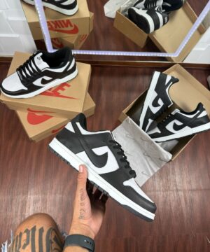 Tênis Nike SB Dunk Low Pro Tamanho Especial Preto Branco Premium