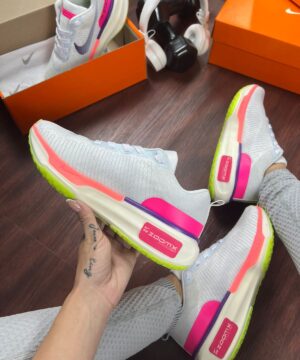 Tenis Nike Zoom X Invincible Run 3 Cinza Rosa Feminino Premium 1
