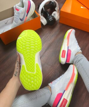 Tenis Nike Zoom X Invincible Run 3 Cinza Rosa Feminino Premium 2