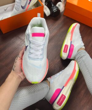 Tenis Nike Zoom X Invincible Run 3 Cinza Rosa Feminino Premium 3