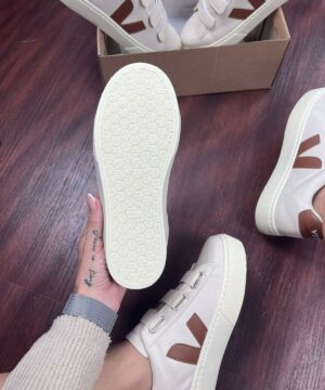 Tenis Vert Velcro Angelical Caramelo Feminino Premium 3