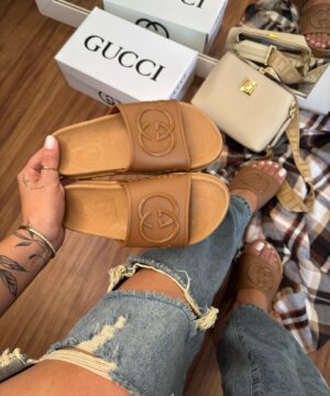 Slide Gucci Feminino Premium 16