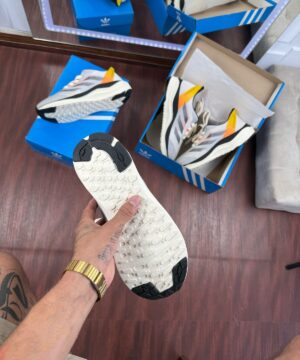 Tenis Adidas Adizero Boston 12 Cinza Laranja Masculino Premium 4