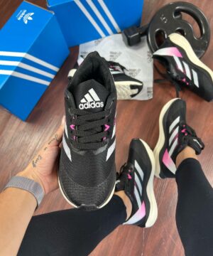 Tenis Adidas Adizero Boston 12 Preto Rosa Feminino Premium 1
