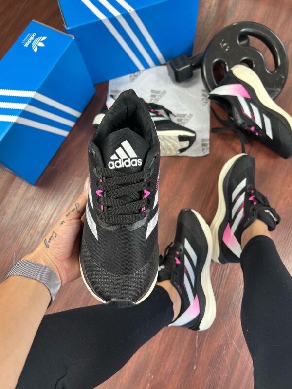 Tenis Adidas Adizero Boston 12 Preto Rosa Feminino Premium 1