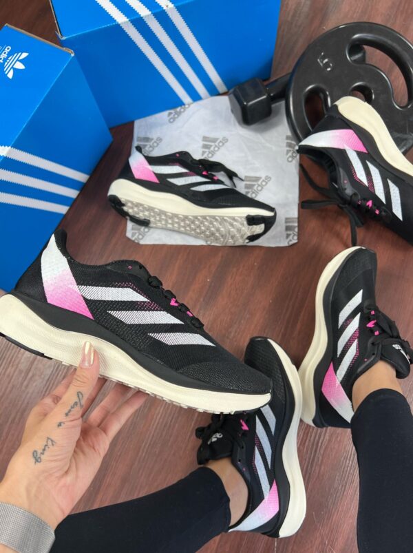 Tenis Adidas Adizero Boston 12 Preto Rosa Feminino Premium 2