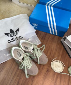 Tenis Adidas Gazelle Cinza Menta Feminino Premium 5