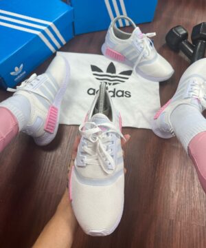 Tenis Adidas NMD Branco Rosa Feminino Premium 2