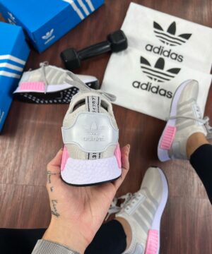 Tenis Adidas NMD Cinza Rosa Feminino Premium 2