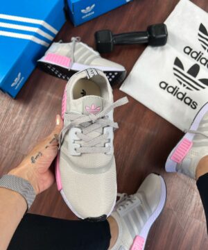 Tenis Adidas NMD Cinza Rosa Feminino Premium 3