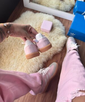 Tenis Adidas Samba Sintetico Rosa Bebe Feminino Premium 2