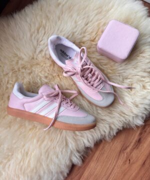 Tenis Adidas Samba Sintetico Rosa Bebe Feminino Premium 7