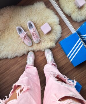 Tenis Adidas Samba Sintetico Rosa Bebe Premium Feminino 4