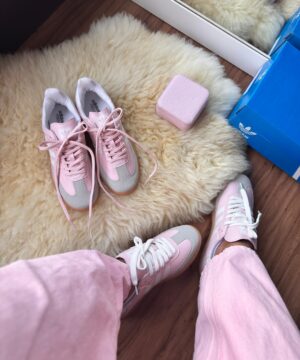 Tenis Adidas Samba Sintetico Rosa Bebe Premium Feminino 5