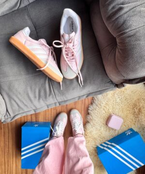 Tenis Adidas Samba Sintetico Rosa Bebe Premium Feminino 9