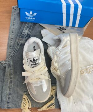 Tenis Adidas Samba XLG Perola Branco Feminino Premium 2