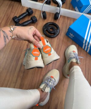 Tenis Adidas Sport Knit Bege Premium 1