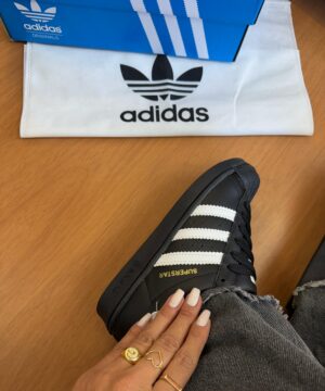 Tenis Adidas Super Star Branco Preto Feminino Premium 3