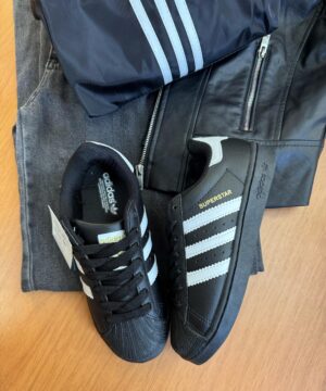 Tenis Adidas Super Star Branco Preto Feminino Premium 6