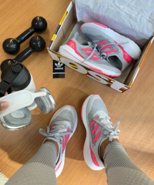 Tenis Adidas Ultra Boost Cinza Rosa Feminino Premium 3