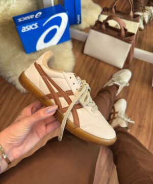 Tênis Asics Onitsuka Tiger Off White Caramelo Feminino Premium
