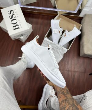 Tênis Hugo Boss Casual Branco Masculino Premium