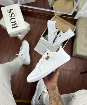 Tenis Hugo Boss Casual Branco Masculino Premium 3