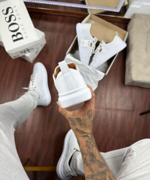 Tenis Hugo Boss Casual Branco Masculino Premium 5
