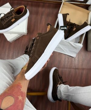 Tenis Hugo Boss Casual Marrom Masculino Premium 2