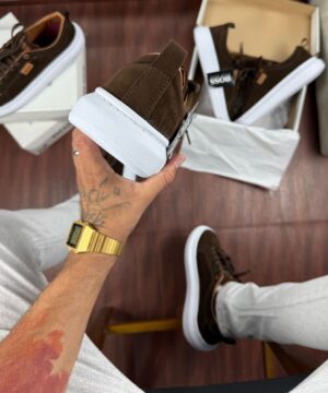 Tenis Hugo Boss Casual Marrom Masculino Premium 5