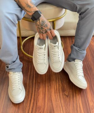 Tenis Hugo Boss Casual Masculino Branco Premium 1