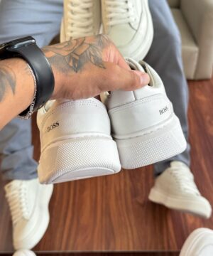 Tenis Hugo Boss Casual Masculino Branco Premium 2