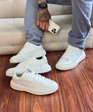 Tenis Hugo Boss Casual Masculino Branco Premium 4