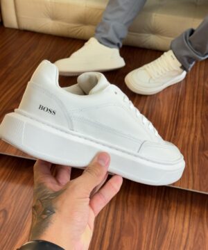 Tênis Hugo Boss Casual Masculino Branco Premium