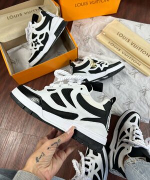 Tenis Louis Vuitton Skate 1854 Preto Branco Feminino Premium 3