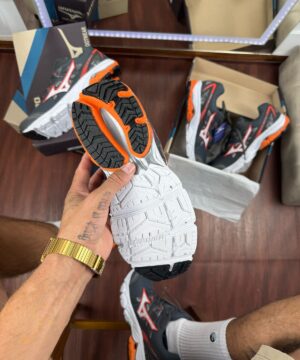 Tenis Mizuno Nirvana 1 Laranja Masculino Premium 3