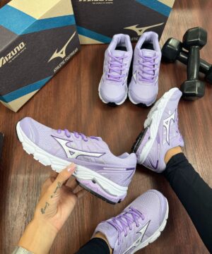 Tenis Mizuno Nirvana 9 Lilas Feminino Premium 1