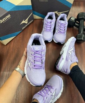 Tenis Mizuno Nirvana 9 Lilas Feminino Premium 3