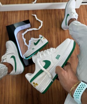 Tênis Nike Air Force Boston Celtics Masculino Premium